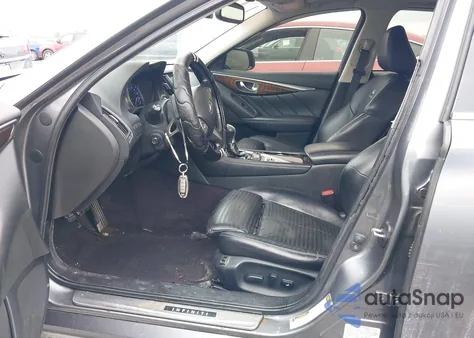 2014 Infiniti Q50 Hybrid Sport z USA, uszkodzony, nr VIN JN1AV7AR6EM703634